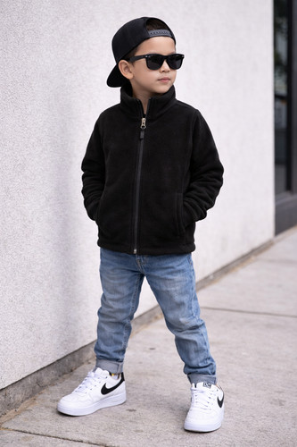 Giacca cappotto pile ragazzo