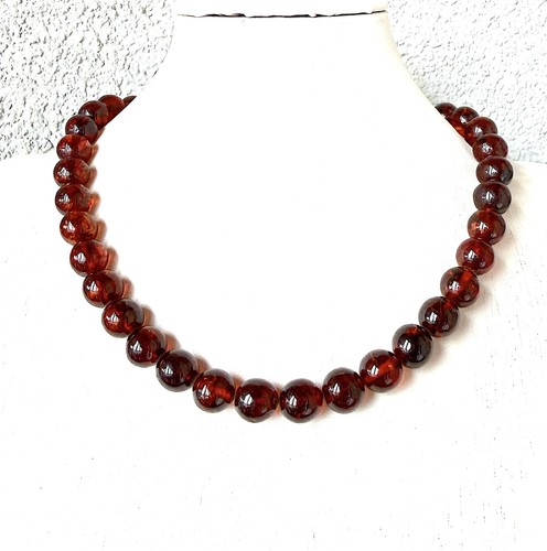 Collana ambra rotonda - collana,