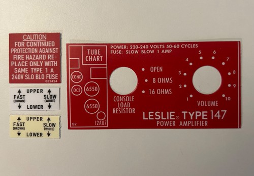Leslie speaker 147 amp - leslie,