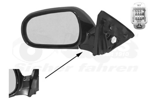 Specchio esterno per honda - esterno,