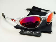 Occhiali da sole Oakley Minute White Chrome Red Penny Splice Straight Jacket Eye Why