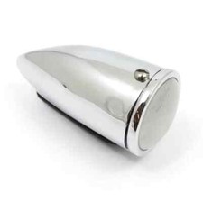 Lampada laterale auto vintage/classica, equivalente al tipo Lucas 1130, cromata, lente vetro