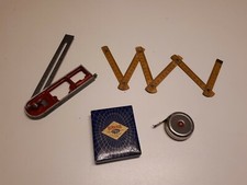 Precisione Misuratore Angoli CON LIVELLA E DUE METRI VINTAGE 