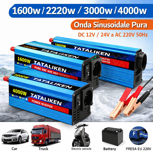 Inverter onda sinusoidale pura - onda,