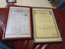 2 TITOLI SOCIETA FINANZIARIA MARITTIMA FINMARE /CENTO AZIONI e TITOLO NOMINATIVO