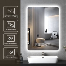 Specchio bagno LED con musica Bluetooth touch appannamento specchio bagno dimmerabile