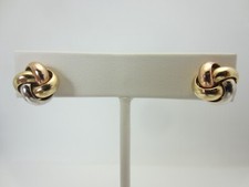 Orecchini A Perno In Oro