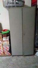 Armadio in metallo robusto 2 ante serratura chiave spogliatoio porta utensili