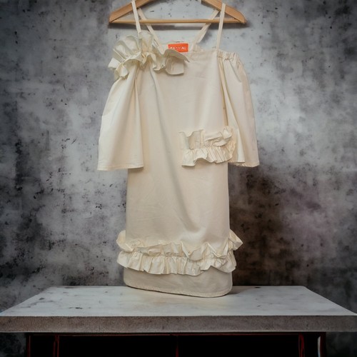 Paskal ivory ruffled - ivory,
