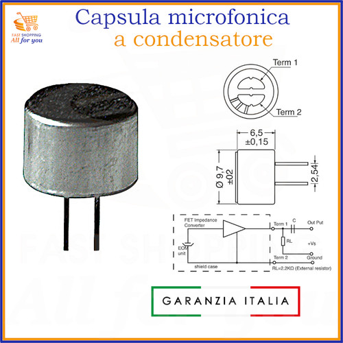 Capsula per microfono - capsula,