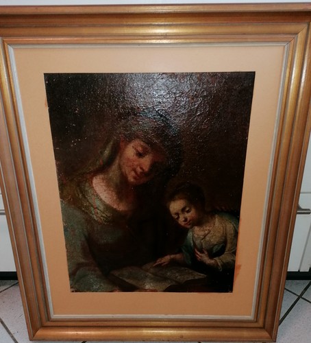 Olio molto antico maria con - antico,