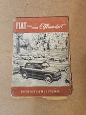 Fiat 1100 Manuale Vissuto Istruzioni Uso Manutenzione Germania 1953