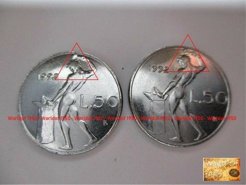 Lire piccole 1992 nuca - 50, 1992-