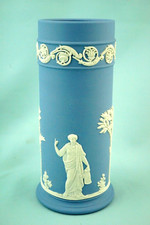 Wedgwood Jasperware  Staffordshire Vaso cilindro ceramica inglese inizio 1900