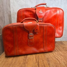 Set valigie vintage in pelle