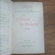 LIBRO D'ANNUNZIO L'ISOTTÈO -