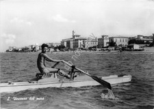 Cartolina - Postcard - San Vincenzo - vista dal mare - Pattino - 1953