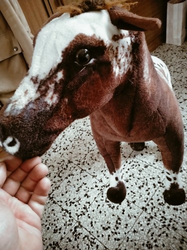 Cavallo pezzato peluche grande - peluche,