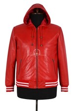 Uomo Rosso Baseball Bianco