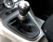 TOYOTA AURIS 1 serie DAL 2007 AL 2012 SOLO CUFFIA CAMBIO in VERA PELLE NERA