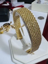 Bracciale corda oro vero 18