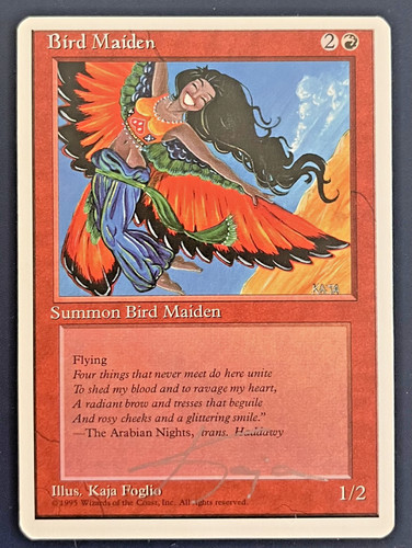Mtg bird maiden - bird, firmato
