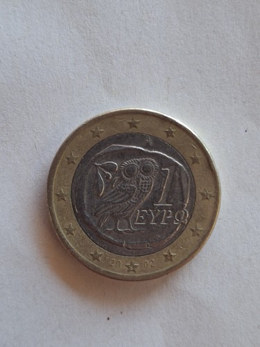 Moneta euro grecia gufo - euro,