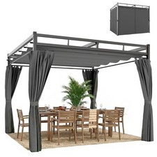 Outsunny Gazebo Pergola 3x3 m