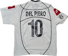 maglia juventus match worn vintage DEL PIERO Champions League 2002-03 TAMOIL