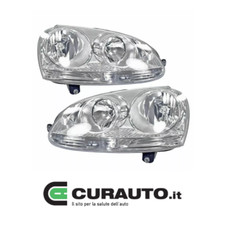 KIT COPPIA FARI PROIETTORI FANALI ANTERIORE PER GOLF 5 V 10-2003/08-2008  SX DX