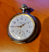 ANTICO OROLOGIO DA TASCA A. DUPONT GENEVE CASSA ARGENTO 800 15 RUBIS PRIMO 900