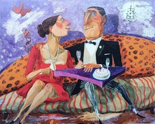 Pino Procopio - Serigrafia polimaterica su cartoncino H.C. firmata