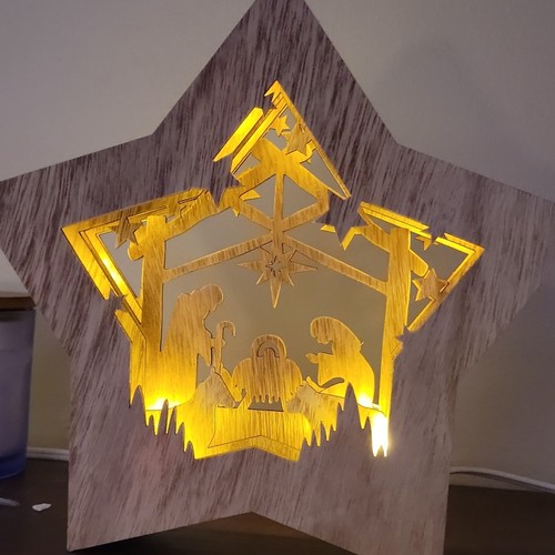 Presepe illuminato forma - a, di