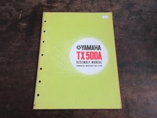Yamaha TX500 A TX500A 1973 OEM Assembly manual istruzioni di montaggio