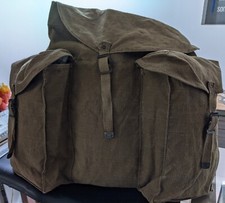 Green vintage military army bag backpack zaino verde militare sacco