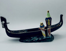 coll.pubblicitario  “LINETTI PROFUMI GONDOLA  “porta profumo in ceramica vintage