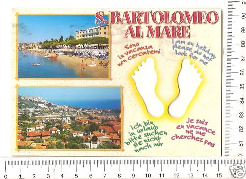 Cartolina bartolomeo mare - cartolina, al