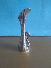 Vaso a forma di cigno placcato