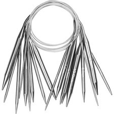 Aeelike Set di ferri da maglia circolari lunghi 100 cm ferri circolari in me