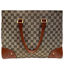 Gucci GG Canvas Tote Bag Beige