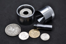 Punzone autocentrante da 1/2" 20-38,1 mm punzone in acciaio anello per monete...