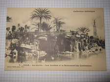 Cartolina Nice La Grotte Les Jardins et le Monument  Ed. Giletta (1909) CB413 *