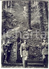 1953 MARCHE-LES-DAMES Re Baldovino commemora il nonno Alberto I *Foto 13x18