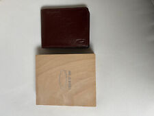 Portafogli vintage Cerruti 1881 in pelle di cervo bordò con porta assegni