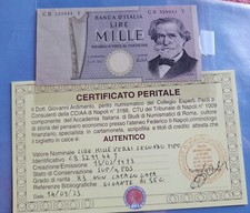 banconote italiane.1000 lire