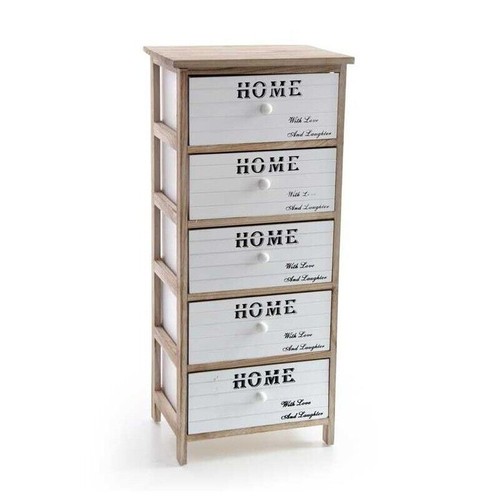 Cassettiera legno decorata - in,