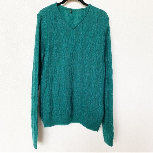 Maglione benetton verde scollo - benetton,