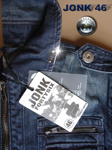 Giubbino jeans jonk blu scuro - jonk,