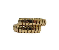 Anello Bvlgari in oro giallo 18 carati tubogas vintage avvolgente