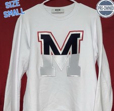 Felpa bianca MSGM ricamata